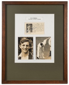 A collection of individually framed and glazed original signatures accompanied by photographs comprising of S. Ramadhin (West Indies), Nurse (West Indies), Nawab of Patudi (India), Ian McLachlan (Australia) and Englishmen Alan Ingleby-Mackenzie, K, Taylor
