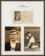 A collection of individually framed and glazed original signatures accompanied by photographs comprising of S. Ramadhin (West Indies), Nurse (West Indies), Nawab of Patudi (India), Ian McLachlan (Australia) and Englishmen Alan Ingleby-Mackenzie, K, Taylor - 2