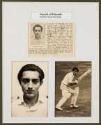 A collection of individually framed and glazed original signatures accompanied by photographs comprising of S. Ramadhin (West Indies), Nurse (West Indies), Nawab of Patudi (India), Ian McLachlan (Australia) and Englishmen Alan Ingleby-Mackenzie, K, Taylor - 4