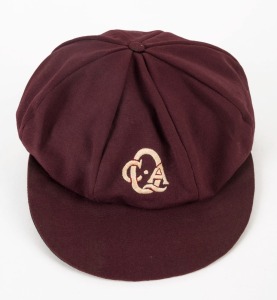 QUEENSLAND CRICKET ASSOCIATION: Match worn cap with QCA embroidered logo. Player unknown.