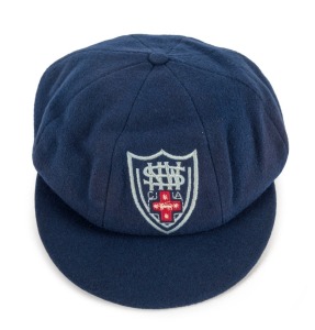 NEW SOUTH WALES CRICKET ASSOCIATION: Official team cap in pure wool with Farmer's logo to the inside crown and embroidered NSWCA logo to front panel.