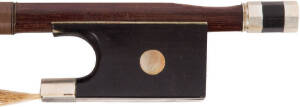 VIOLIN BOW: Stamped "Bausch", most likely a good quality German copy, early 20th century. 73cm