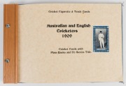 ANONYMOUS: 1909 series featuring Australian and English cricketers utilising the images used by W. D. & H. O. Wills but with different marginal devices and colours and with blank backs. A total of 27 cards including M. A. Noble and A. O. Jones in two diff - 2