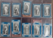 ANONYMOUS: 1909 series featuring Australian and English cricketers utilising the images used by W. D. & H. O. Wills but with different marginal devices and colours and with blank backs. A total of 27 cards including M. A. Noble and A. O. Jones in two diff - 5