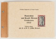 W. D. & H. O. WILLS: 1910-11 Australian and South African Cricketers large part set (43/60) with red or blue borders and with "Capstan" or "Vice-Regal" advertising backs. - 2