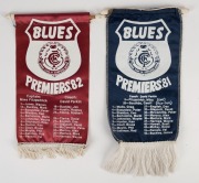 CARLTON PREMIERSHIP PENNANTS for 1970, 1979, 1981 and 1982. (4). - 2