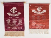 CARLTON PREMIERSHIP PENNANTS for 1970, 1979, 1981 and 1982. (4). - 3