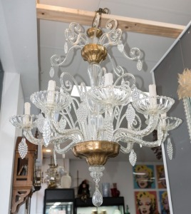 A Murano glass chandelier, 20th century, 95cm high