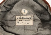 NEW ZEALAND: An honour cap in brown velvet with gold piping, a metallic thread tassel and embroidered "'27 CC '28" to the front three panels; maker's label for J. Ballantyne & Co. Ltd, New Zealand, with the name "Mr. J. Galbraith" added in pen. Very fine - 4