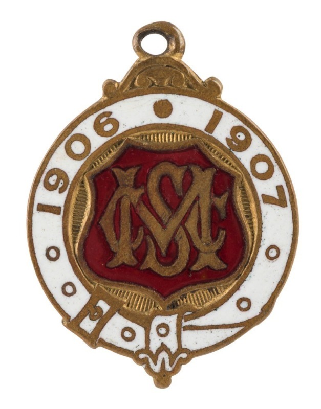 SOUTH MELBOURNE CRICKET CLUB 1906-07 membership fob (#363) by Stokes