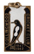 COLLINGWOOD CRICKET CLUB: Membership fobs for 1938-39, 1939-40 and 1941-42, all #158. A rare WWII group. (3 items) - 6