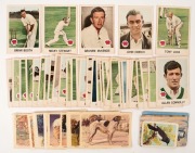 1965 SCANLEN'S Cricket Gum "Cricketers", complete series [40], most in lovely condition. Also, a few unrelated cards. (63). - 2