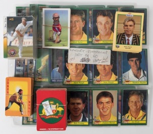 1990/91 Stimorol Cricket Cards complete set [84]; 1993 "The First Australians" set of 15 (from a limited edition of 250 sets); 1995/96 Season World Series set [70]; 1995/96 Buttercup Bread/ACB Card set [50]; 1997/98 "Select 97" Cricket Card duplicated ran