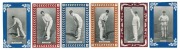 ANONYMOUS: 1909 series featuring Australian and English cricketers utilising the images used by W. D. & H. O. Wills but with different marginal devices and colours and with blank backs. A total of 27 cards including M. A. Noble and A. O. Jones in two diff - 7