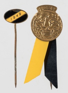 RICHMOND FOOTBALL CLUB: 1949 and 1950 End of Season Trip pins (2 items)