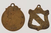 ST. KILDA CRICKET CLUB: 1910-11 (#276) and 1922-23&nbsp; (#773)&nbsp;membership fobs by Bridgland & King (2 items) - 2