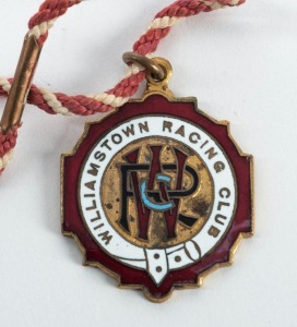 WILLIAMSTOWN RACING CLUB: 1928-29 membership fob (#246) by Bentley