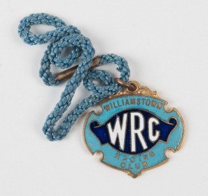 WILLIAMSTOWN RACING CLUB: 1929-30 membership fob (#12) by Bentley