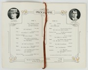 JUBILEE OF INTERNATIONAL CRICKET: "Victorian Cricket Association Invitation Smoke Concert, 30th Dec. 1911, Masonic Hall, Collins Street.", 12-page pictorial programme&nbsp;featuring the 1862 Captains (Marshall and Stephenson) on the front cover, the programme - 4