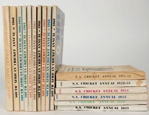 South African Cricket Annuals: 1951-52 To 1957, 1959, 1960, 1961-62 And 1963 To 1969. Total: 16.