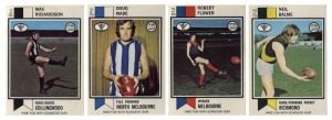 1974 Scanlens "Footballers" complete set [132] in very fine condition.