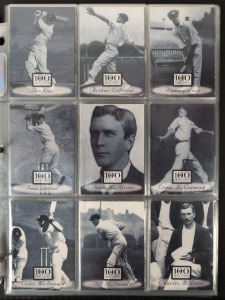 1996 Futera "VCA Cricket Card set" of 100 of Victoria's greatest cricketers, 1895 - 1995; set "759 form a limited edition of 1000 sets, in special album with Certificate of Limitation. [100 cards].
