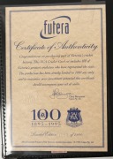 1996 Futera "VCA Cricket Card set" of 100 of Victoria's greatest cricketers, 1895 - 1995; set "759 form a limited edition of 1000 sets, in special album with Certificate of Limitation. [100 cards]. - 3