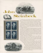 JOHN STEINBECK (1902-1968) American author), nice signature on autograph page. - 2