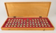 The Argus 1950-51 cricket series badges: a collection of 73 different, featuring Australian Test Team players, Australian State Players, English County players and two mascot types; attractively mounted in a presentation box. The most extensive range of t - 5