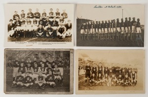 CARLTON TEAM PHOTOGRAPHIC POSTCARDS: 1913, 1922 (by Paramount), 1923 (Don Photo Series) and 1928 (by J.J.N. Barnett, Hobart); the last depicting the team that played against a Southern Tasmanian combined team in Hobart on 6th October 1928. (4 items). 