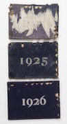 1924, 1925 & 1926 Carlton Membership Cards, (3); mixed condition, but all extremely scarce. Carlton finished 7th, 9th and 6th; while the premierships were won by Essendon in 1924, Geelong in 1925 and Melbourne in 1926. - 2