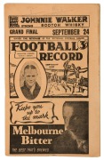 1938 Grand Final "Football Record", complete. Rarely seen.