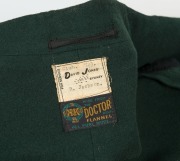 1950 BRITISH EMPIRE GAMES AUCKLAND: Australian team blazer belonging to R. Jackson, manager of the Australian boxing team to the games; Green flannel, gold silk trim, original buttons and labels; The Coat of Arms to the pocket in superb condition however, - 3