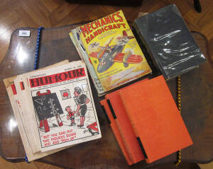 Group of books, journals and magazines including Winston Churchill, humour comics, etc. 45+ items.