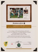 "WAUGH STORIES - STEVE WAUGH - THE ADELAIDE ALL-ROUNDER" signed limited edition (129/350) display commemorating Waugh's performance during the Third Test against South Africa, Adelaide Oval, January 1994. Waugh made 164 runs and took 4 wickets for 26 runs - 2
