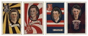1933 Carreras Turf Cigarettes "Personalities Series - Footballers", almost complete set [71/72, lacks only #25 Jack Bissett], VG-VF.