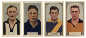 1933 Hoadleys Chocolates "Victorian Footballers", complete set [100] mainly in VG - EF condition.