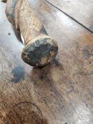 A flute stopper, carved wood and natural earth pigments, Papua New Guinea origin, ​​​​​​​65cm high - 5