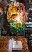 CENEDESE Aquarium Murano glass table lamp, 43cm high overall - 2