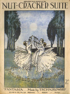 Group of sheet music, noted Ida Rentoul Outhwaite illustrated. Also includes "More Fragments From France" by Captain Bruce Bairnsfather. 40+ items