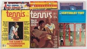 TENNIS ANNUALS 1980-1991 (complete), together with official souvenir for the 1997 Centenary Cricket Test Match, Melbourne and Super Bowl XVII programme (13 items)