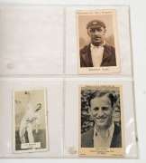 Various cricket cards presented in three home-made albums together with six single cards individually framed and glazed (qty). - 2