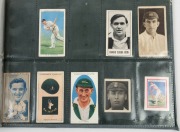 Various cricket cards presented in three home-made albums together with six single cards individually framed and glazed (qty). - 3