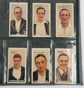 Various cricket cards presented in three home-made albums together with six single cards individually framed and glazed (qty). - 5