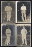 POSTCARDS: c1905 Australian Test Cricketer full length portraits; photos by Thiele, published by Ralph Dunn & Co.: Joe Darling, Syd Gregory, Clem Hill & A.J. Hopkins. (4).