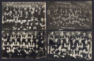 CARLTON: 1935, 1936, 1937 and 1938 Team photographs; all original prints by Charles Boyles, (4). All with pencil annotations verso, identifying the players.