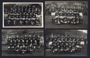 CARLTON: 1944, 1946, 1947 and 1948 original Team postcards or postcard sized photographs, (4).