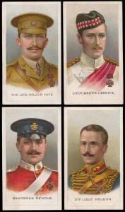 Range of cigarette cards on album pages, many military related, noted Will's Victoria Cross Heroes [24/25]. Plus 4 sets of playing cards incl. Australian and New Zealand views. Condition fair to very good.