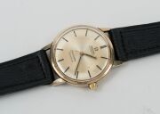 OMEGA "SEAMASTER" automatic wristwatch in solid 9ct gold case with gold dial, date window and baton numerals, circa 1965, 3.8cm wide including crown - 3