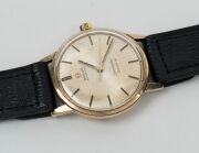 OMEGA "SEAMASTER" automatic wristwatch in solid 9ct gold case with gold dial, date window and baton numerals, circa 1965, 3.8cm wide including crown - 4